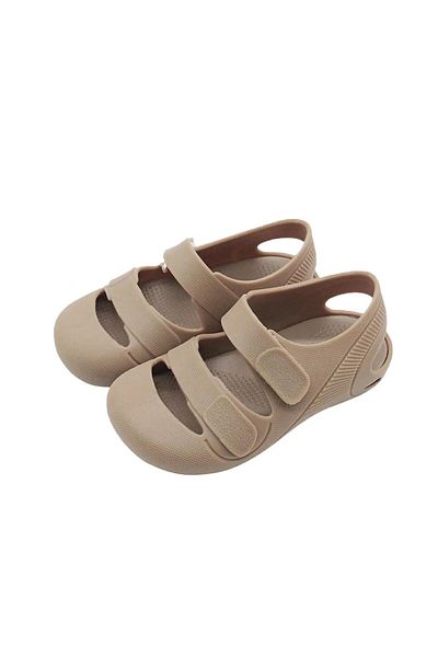 Baboo Baby Girl Boy Kids Sandals - Toe Jelly Soft, Velcro, Brown