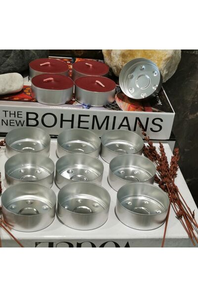 iv candles 100 Adet Maxi Büyük Boy Tealight Boş Mum Kapsülü