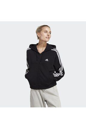 adidas Essentials 3 Stripes French Terry Bomber Full Zip Kapu onlu Ust Fiyat Yorumlar Trendyol
