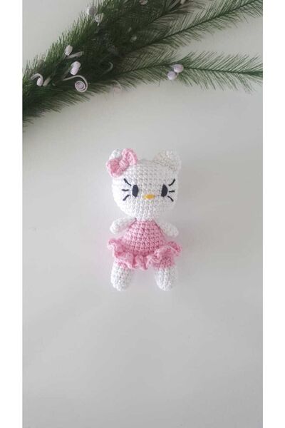 Penguen Hellokitty Minik Örgü Organik Oyuncak