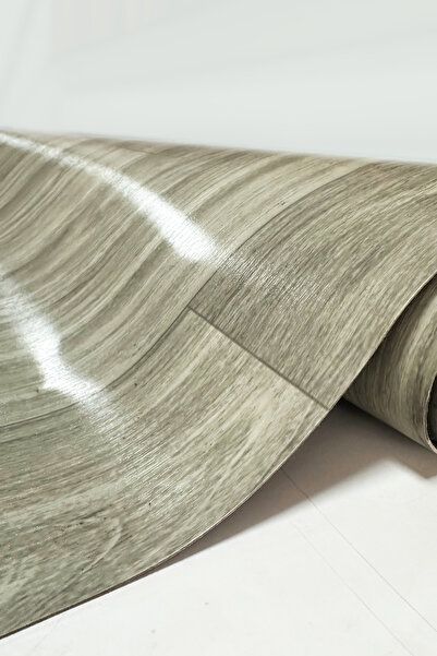 SNORDU Keçeli Kalın - Yer Döşemesi Mineflo Pvc Zemin Kaplama Gri 100*500 CM