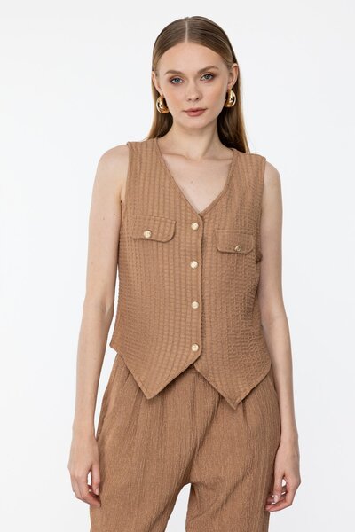 ON Αυτοκατασκευασμένο γιλέκο με σχέδιο