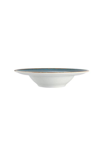 Porland Petrol Blue Hypnosis Pasta and Salad Plate - 26cm