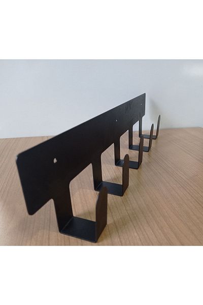 güven iş metal Metal Matte Black Door Back Hanger And Bathroom Door Back Hanger