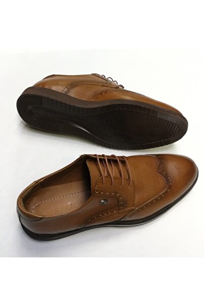 BM Home Чоловічі коричневі шнуровані елегантні класичні туфлі