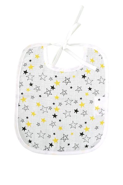 Lunanino Muslin Baby Diaper and Bib Set Yıldız