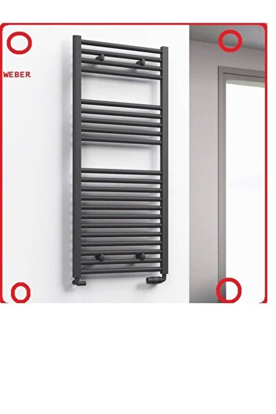 WEBER Havlupan 600*1100 Antrasit Siyah Modern Tasarım 5 Yıl Garanti