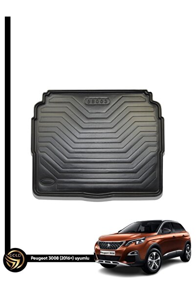 Black Gold Peugeot 3008 2016 Ve Sonrası Alt Kademe 3D Birebir Uyumlu Bagaj Ha...