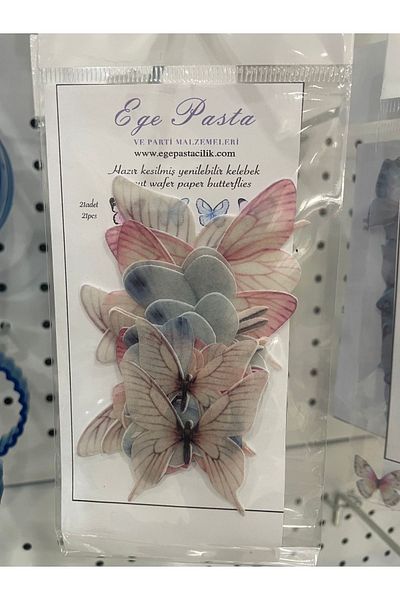 Ege Pastacılık Edible Butterfly Cake Decoration