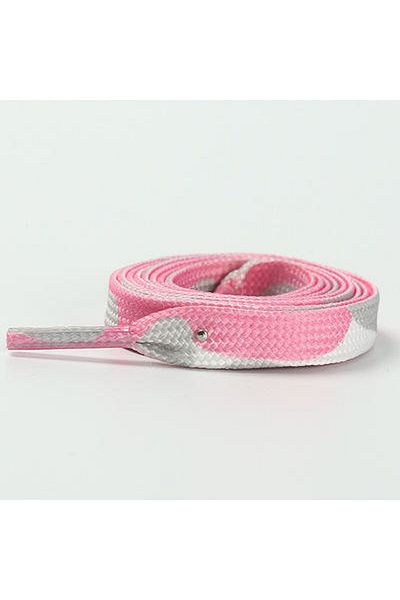 Butik Junisteps Pink Camouflage Patterned Children's Shoelaces