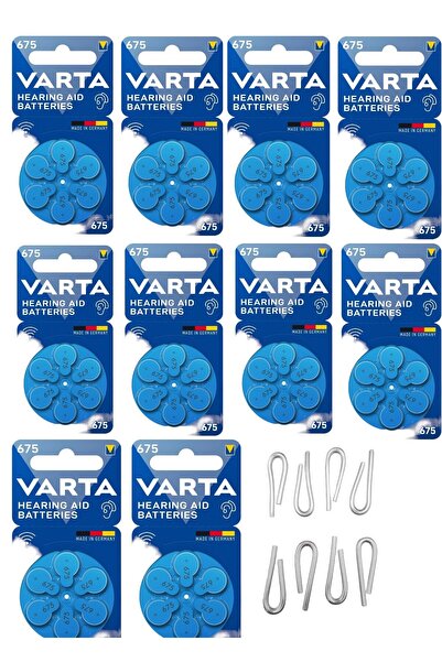 Varta 675 Numara İşitme Cihazı Pili 6'lı Blister (60 Adet)- 8 ADET HORTUM