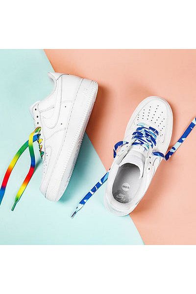 Butik Junisteps Blue Camouflage Patterned Children's Shoelaces