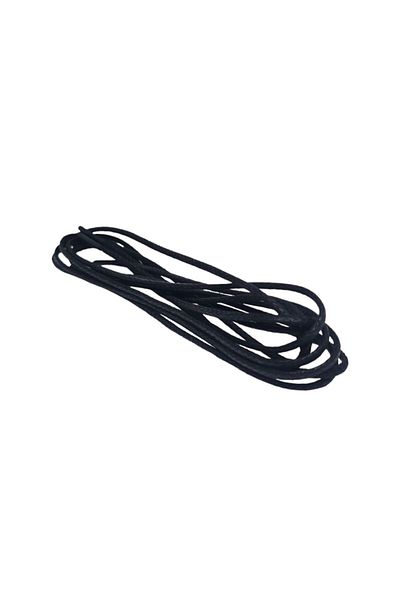 Take a Baacık Black Round Waxed Shoelaces - 110 cm