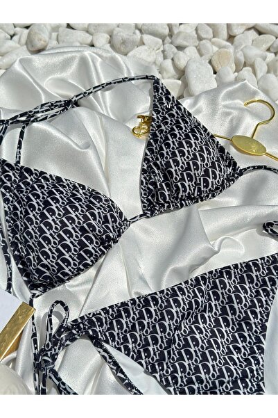 CS underwear Siyah beyaz bikini takım