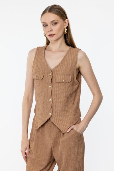 ON Αυτοκατασκευασμένο γιλέκο με σχέδιο