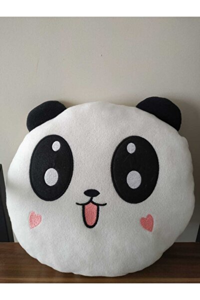 Panda Beyaz Peluş Yastık