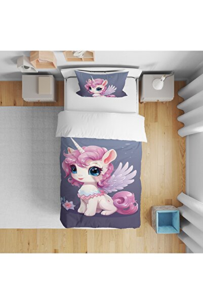 ECEMRE 3D Digital Printed Single Duvet Cover Set - Ambossed