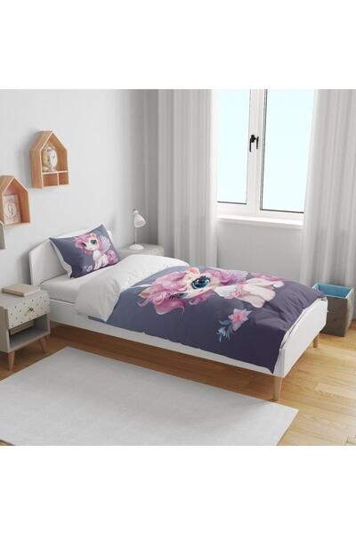ECEMRE 3D Digital Printed Single Duvet Cover Set - Ambossed