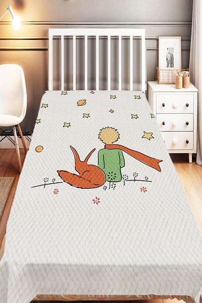 Else Dekor Animal Patterned Cute Single Children's Pique Set
