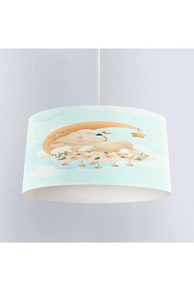 Else Dekor Rabbit Patterned Cute Airplane Children's Baby Room - Pendant Chandelier