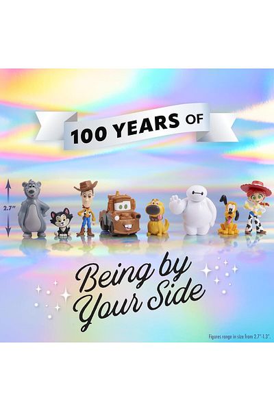 Disney 100 Years of Being By Your Side, Limited Edition 8-piece Figure Set, Officially Licensed Kids Toys