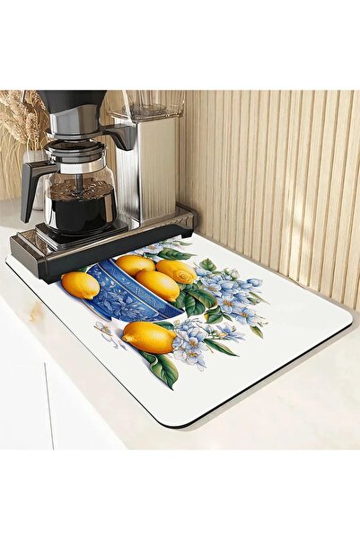 Else Dekor DSN8 Нековзний водопоглинаючий килимок для сушіння посуду DSN8 Центр для стільниці