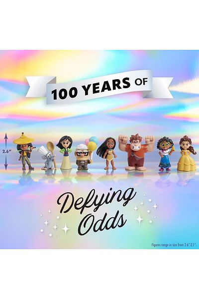 Disney Just Play D100 Celebration Figure Pack - Defying Odds, Kids Toys for Ages 3 Up