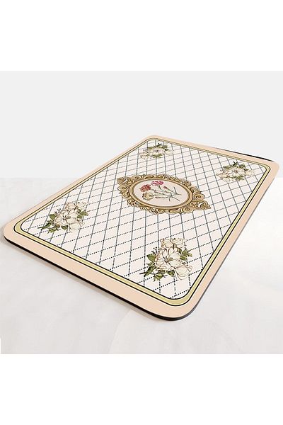 Else Dekor Else Cat Dog Food Water Pet Feeding Mat Mat Easy to Clean Absorbent Waterproof Base