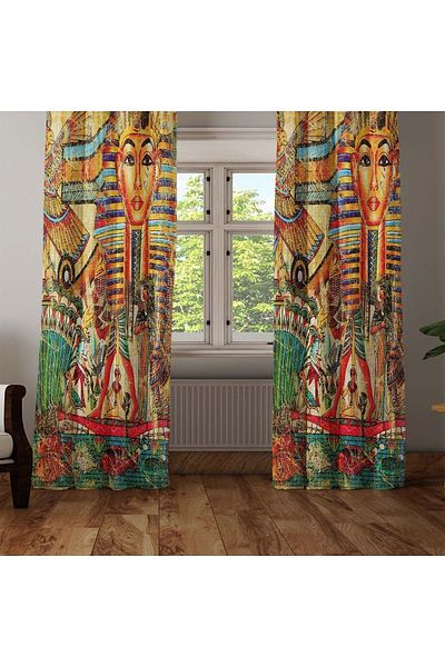 Else Dekor Ethnic Egyptian Figures 3d Decorative Modern Backdrop Curtain