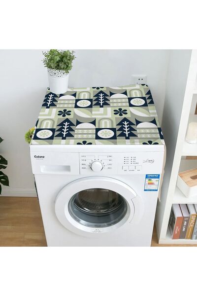 Else Dekor Κάλυμμα στεγνωτηρίου πιάτων και πλυντηρίου ρούχων με σχέδιο πράσινο Navy Blue Tree - 60x140cm