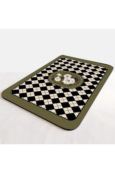 Else Dekor Else Cat Dog Food Water Pet Feeding Mat Mat Easy to Clean Absorbent Waterproof Base