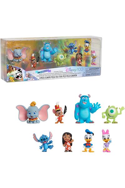 Disney 100 Years of Dynamic Duos Celebration Collection Limited Edition 8-Piece Figure Pack