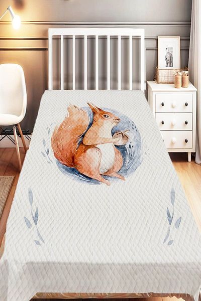 Else Dekor Crescent Star Patterned Single Children's Pique Set - Sleepy and Teddy Bear