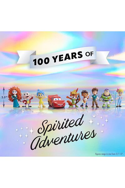 Disney Just Play D100 Celebration Figure Pack - Spirited Adventures, Kids Toys for Ages 3 Up