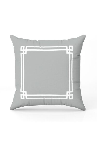 Else Dekor Сіро-білий смугастий принт, цифровий принт, чохол для подушки