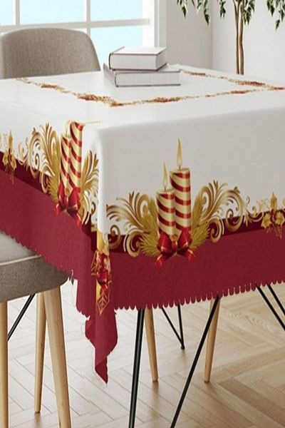 Else Dekor Else New Year Concept Διακοσμητικό κάλυμμα τραπεζιού ανθεκτικό στους λεκέδες Ps44