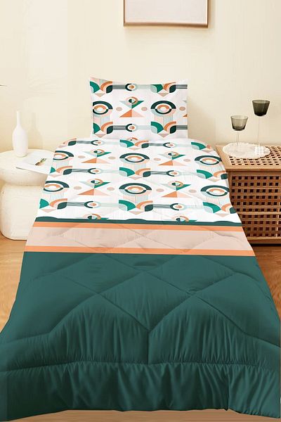 Else Halı Modern Minimal Single and Children's Microfiber Quilted Sleeping Set - With Quilt Pillowcase