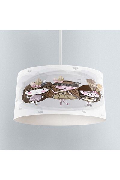 Else Dekor Patterned Little Girls Kids Baby Room - Pendant Chandelier