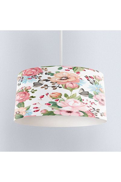 Else Dekor Colorful Flower Patterned Children's Baby Room - Pendant Chandelier