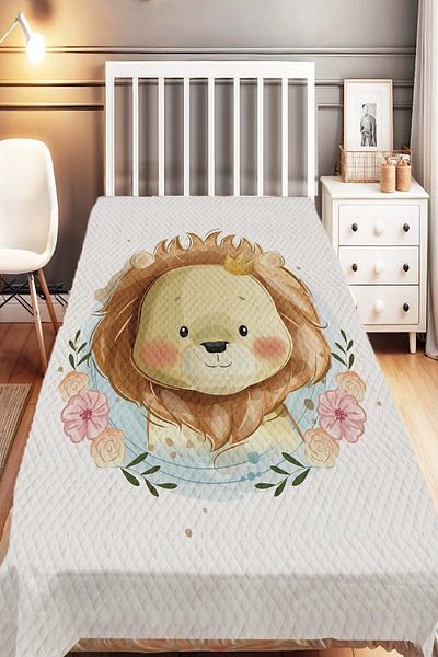 Else Dekor Single Patterned Lion Pique Children's Set