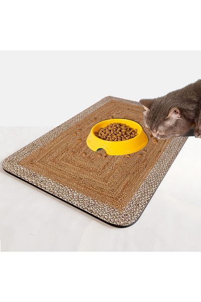 Else Dekor Else Cat Dog Food Water Pet Feeding Mat Mat Easy to Clean Absorbent Waterproof Base