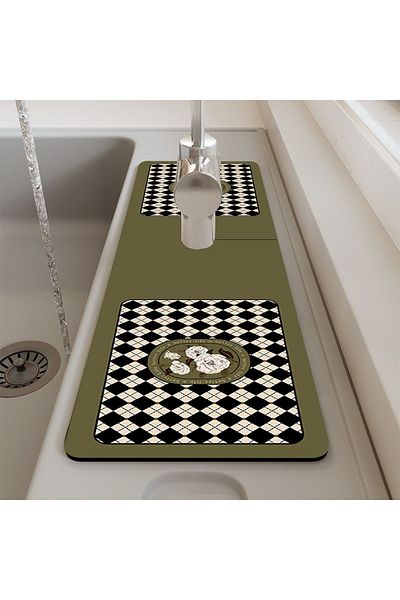 Else Dekor Else Water Catcher Faucet Mat Μπάνιο Κουζίνα Organizer Νεροχύτης Ματ Πιάτο Σφουγγάρι Ματ Ds02