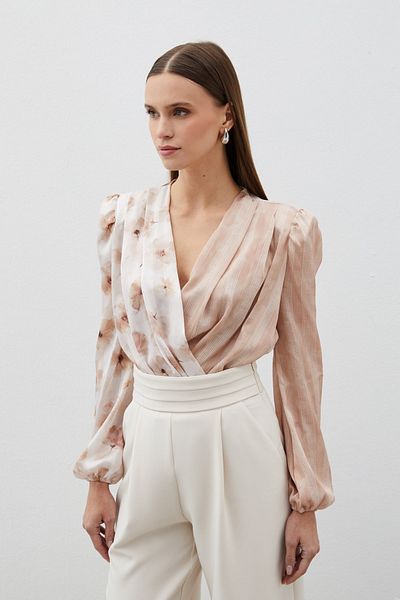 Sateen Φορμάκι με διπλό στήθος Mink - Μπλούζα με διπλό σχέδιο