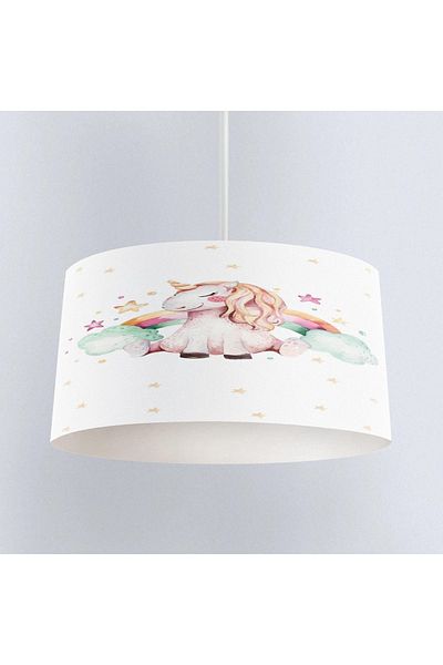 Else Halı Pink Balloon Elephant Patterned Children's Baby Room Pendant Lamp Chandelier