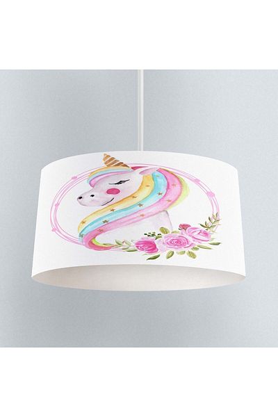 Else Dekor Unicorn Horse Patterned Children's Baby Room Pendant Lamp Chandelier