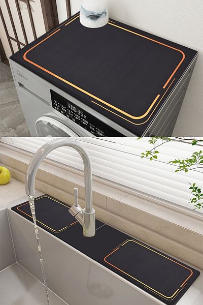 Else Dekor Κάλυμμα πλυντηρίου ρούχων Else Dryer Protection Mat και Water Catcher Νεροχύτης Ds07