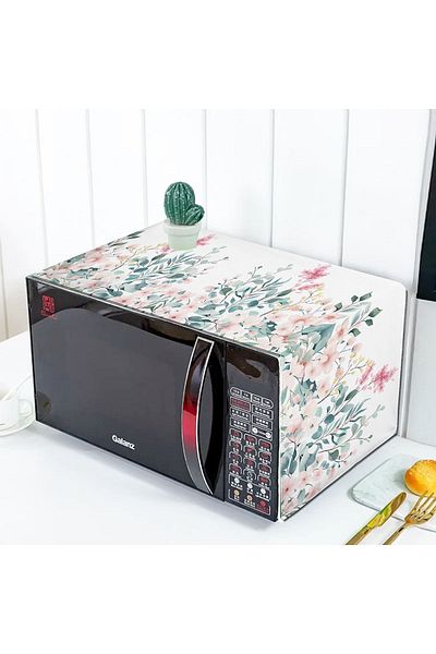 Else Dekor Green Eucalyptus Patterned Microwave Oven Cover - 35x100cm