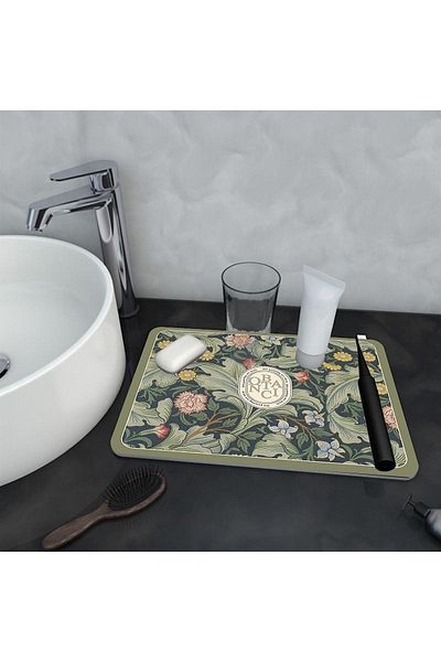 Else Dekor Else Water Absorbent Bathroom Organizer Σαμπουάν ντους Σαπούνι Κύπελλο Οδοντόβουρτσα Pad Organizer Χαλάκι παρουσίασης