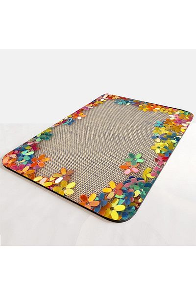 Else Halı Else Patterned Microwave Oven Cover Protective Mat Non-Slip Base Washable Organizer Case