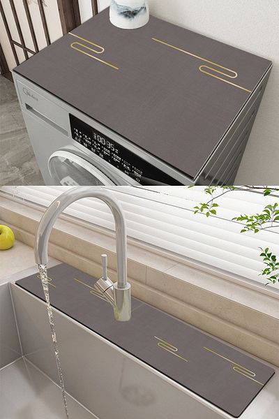 Else Dekor Κάλυμμα πλυντηρίου ρούχων Else Dryer Protection Mat και Water Catcher Νεροχύτης Ds06